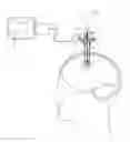 Fig. 01 - Cannula with proximally mounted camera and transparent obturator