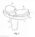 Fig. 02 - Tibial Component for a Knee Endoprosthesis with Two PE Liners