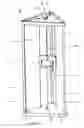Fig. 02 - Vertical device facilitating full self-serve back massage.