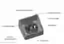 Fig. 01 - Wire-tray-assembly with stud-mount inserts