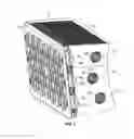 Fig. 04 - LED light fixture with inter-LED flow-through cooling