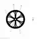 Fig. 02 - Integrally injection molded wheel with high stability