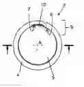 Fig. 01 - Plain bearing, plastics sliding element, system and method for wear detection