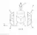 Fig. 04 - Cloaking devices constructed from reflection boundaries and half-mirrors and vehicles comprising the same