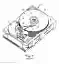 Fig. 02 - Disk drive having multiple disks accessible by a reduced number of read/write heads
