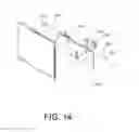Fig. 15 - Tabletop enclosure including a spring-loaded drop-down flip-top cover