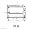 Fig. 34 - Tabletop enclosure including a spring-loaded drop-down flip-top cover