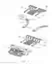 Fig. 11 - Electrical connector having a middle shielding plate and an outer shielding shell with grounding legs held in place by the shielding plate