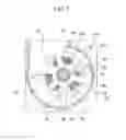Fig. 04 - Slim-type stator, and single phase motor and cooling fan using same
