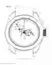 Fig. 02 - Timepiece mechanism for returning the seconds hand to zero with a snail cam