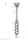 Fig. 06 - Modular interchangeable necktie with synthetic knot and magnetic attachment means