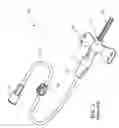 Fig. 03 - Fluid transfer device or set with retractable needle and septum