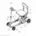 Fig. 02 - Folding scooter frame