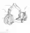 Fig. 02 - Cable drum feeding tool for a vehicle with a lifting device