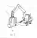 Fig. 07 - Cable drum feeding tool for a vehicle with a lifting device