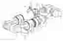 Fig. 01 - Opposed-piston compact engine with crankshafts rotating on a different plant to those of the cylinder axes