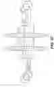 Fig. 34 - Opposed-piston compact engine with crankshafts rotating on a different plant to those of the cylinder axes