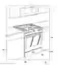 Fig. 01 - Height adjustable removable kick panel