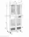 Fig. 01 - Endoscope cabinet having pivoting endoscope support arm and integrated air supply