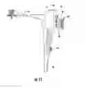 Fig. 11 - Endoscope cabinet having pivoting endoscope support arm and integrated air supply