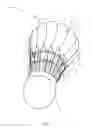 Fig. 02 - Artificial shuttlecock feather and shuttlecock