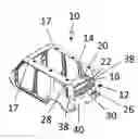 Fig. 01 - Vehicle construction having a rigid top element and a rear window that can be opened