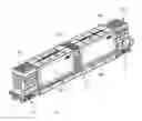 Fig. 01 - Railroad car having multiple penetration resistant and protective structures
