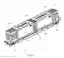 Fig. 02 - Railroad car having multiple penetration resistant and protective structures