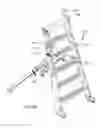 Fig. 22 - Folding and rigid ladder with scaffolding system