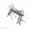Fig. 28 - Folding and rigid ladder with scaffolding system