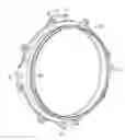 Fig. 01 - Seal retention assembly for gas turbine engine