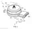 Fig. 02 - Motor with rotor including angled cooling outlet and a bracket including cooling inlet