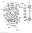 Fig. 07 - Motor with rotor including angled cooling outlet and a bracket including cooling inlet