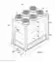 Fig. 02 - Modular cooling tower with screwless FRP exterior