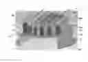 Fig. 01 - TRAY FOR EXCHANGE COLUMN COMPRISING GAS CHIMNEYS SURMOUNTED BY HATS WITH A STREAMLINED PROFILE