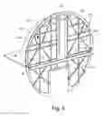 Fig. 06 - Partition wall in cabin of aircraft supporting monuments