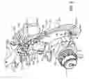 Fig. 07 - Routing hydrostatic ground drive hoses in a self-propelled agricultural product applicator