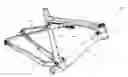Fig. 01 - Bicycle frame with inline shock assembly