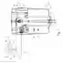 Fig. 02 - Drain fitting for a toilet cistern