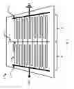 Fig. 02 - Glass pane having an electrical heating assembly
