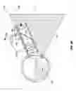 Fig. 06 - Multiple off-axis channel optical imaging device with overlap to remove an artifact from a primary fixation target