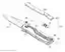 Fig. 01 - Folding knife configured for rapid assembly and disassembly
