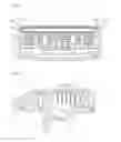Fig. 11 - Razor cartridge having a blade housing with slits receiving clips for securing razor blades