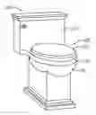 Fig. 01 - Toilet seat and hinge