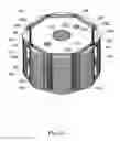 Fig. 16 - Rotor core, rotor and motor