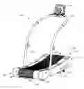 Fig. 01 - Motorized treadmill with motor braking mechanism and methods of operating same