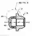 Fig. 01 - High security fastener with buckled shroud retainer