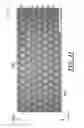 Fig. 10 - Hexagonal packing laser ablation