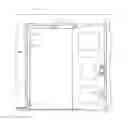 Fig. 01 - Controlling access to one or more rooms using a modular intelligent door and frame