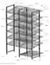 Fig. 14 - In-door cooler rack shelving system